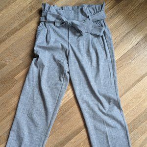 Grey paperbag pants
